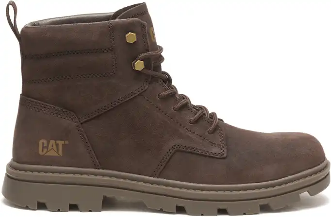 Roupas Cat lifestyle Bota Caterpillar Original Practitioner MID Marrom-Coffee Bean