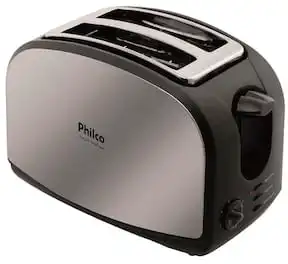 Eletroportáteis Philco Torradeira French Toast  com 8 Níveis de Tostagem - Inox/Preto