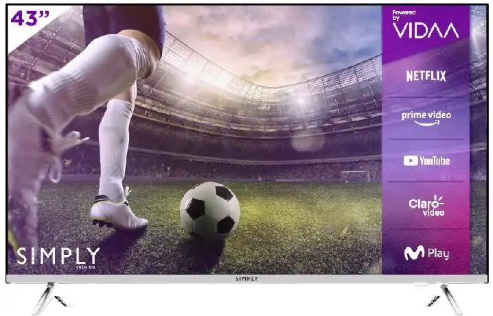 Smart TV Simply turn on Televisor  43 Pulgadas LED Fhd Smart TV SYLED436iV