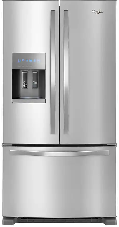 Refrigerador Whirlpool Refrigerador  25 pies cúbicos French Door 3 puertas Gris