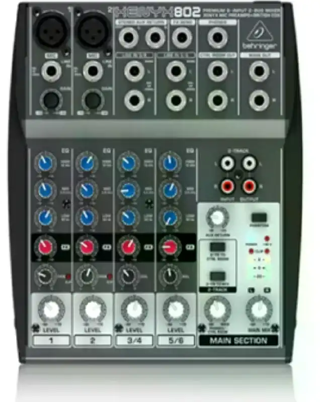 Sistema de sonido Behringer Mezcladora de Audio  Xenyx 802 8 Canales