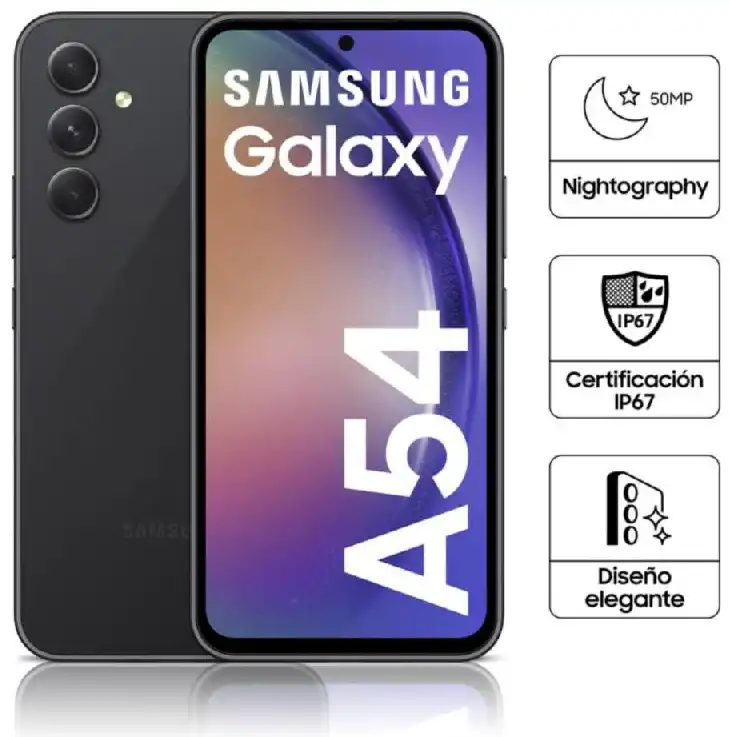 Celular Samsung Galaxy A54 5G 8GB + 256GB - Negro