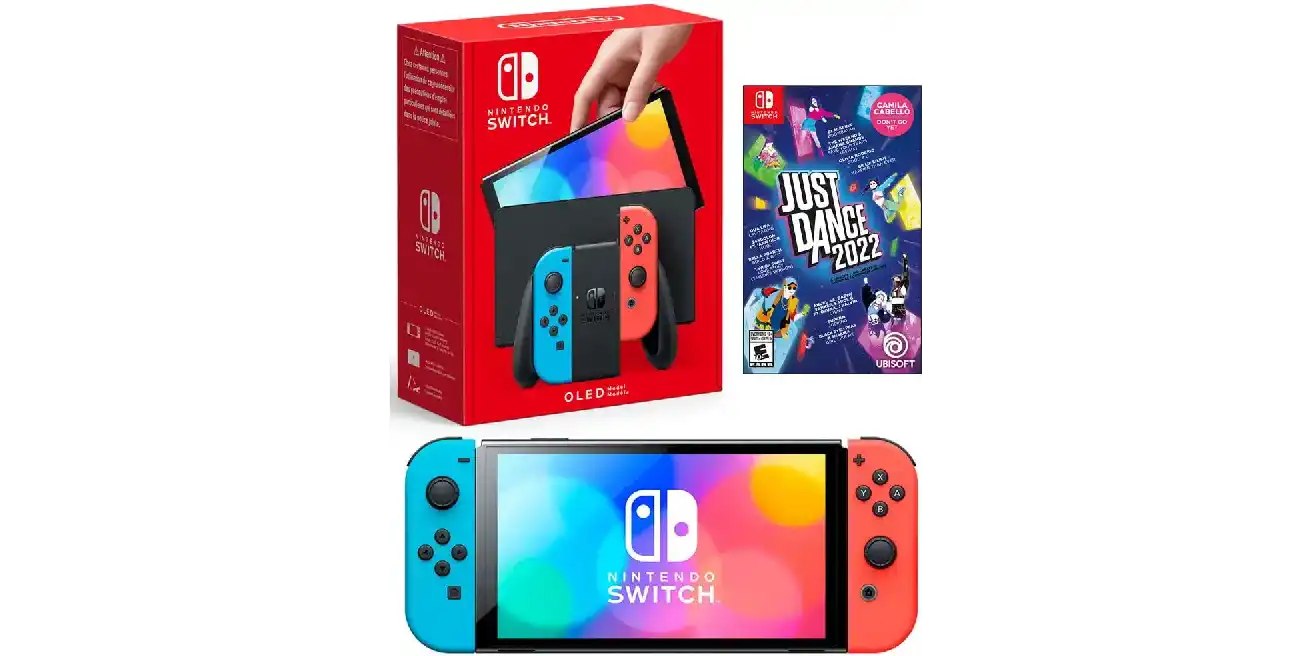 Nintendo Consola Switch Oled Neon + Just Dance 2022 Tienda Promart