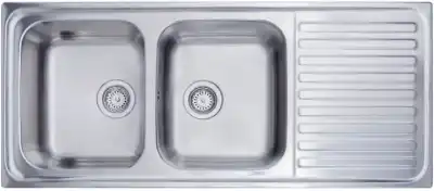 Mueble Teka Lavaplatos doble empotrado izquierda Classic inox