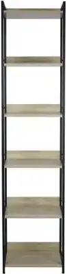 Mueble M+design Repisa 6 niveles Alerce natural/negro