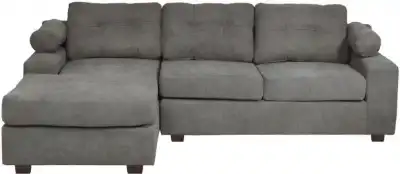 Mueble Innovamuebles Sofá seccional Santi gris oscuro