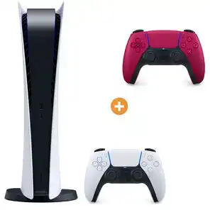 Consola Sony Consola  Playstation 5 Digital Edition + Control Ps5 Dualsense Cosmic Red